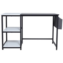 Load image into Gallery viewer, Premium Wooden Office Desk with Storage Shelf and Fabric Pouch Living and Home 
