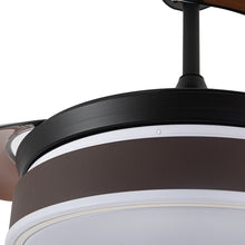 Load image into Gallery viewer, Modern Style Indoor Round Ceiling Fan with Light and Remote
