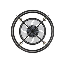Load image into Gallery viewer, Industrial Ceiling Fan Light Black Metal Mesh Cage Fan with Light Ceiling Lights Living and Home 
