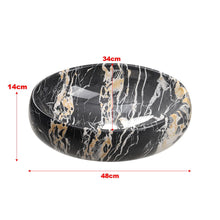 Load image into Gallery viewer, Marble Bathroom Sink Oval Vessel Sink with Drain Stopper Bathroom Sinks Living and Home 
