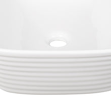Load image into Gallery viewer, White Square Countertop Bathroom Sink Bowl Sink
