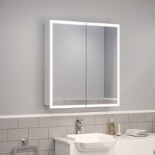 Load image into Gallery viewer, 65cm Wide Elegant Double Door Bathroom Mirror LED Frameless Mirror Cabinet Bathroom Mirror Cabinets Living and Home 
