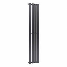 Load image into Gallery viewer, Steel Smoke Grey Vertical Tall Radiator with Single Panel, DM0380 Space Heaters Living and Home 
