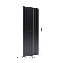 Load image into Gallery viewer, H 1.6m Vertical Panel Heater Electric Radiator with Single Panel Space Heaters Living and Home 
