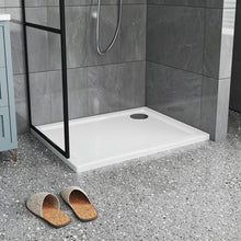 Load image into Gallery viewer, White Acrylic Shower Tray Leak-Proof Tray with Drain Shower Trays Living and Home W 90 x D 70 cm 
