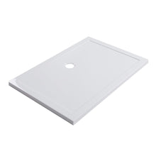 Load image into Gallery viewer, Livingandhome 900x700mm Rectangular Shower Tray White, DM0405DM0423 Living and Home 
