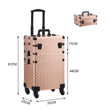 Load image into Gallery viewer, 3 in 1 Portable Cosmetic Makeup Train Case
