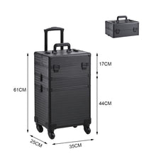 Load image into Gallery viewer, 3 in 1 Portable Cosmetic Makeup Train Case
