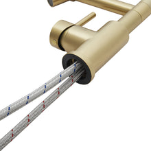 Load image into Gallery viewer, Stainless Steel Kitchen Faucet with Pull Down Spring Spout and Pot Filler
