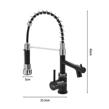 Load image into Gallery viewer, Stainless Steel Kitchen Faucet with Pull Down Spring Spout and Pot Filler
