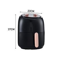Load image into Gallery viewer, Livingandhome 8L Knob Air Fryer Black, DM0491
