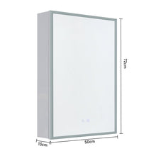Load image into Gallery viewer, Surface Mount Frameless Single Door LED Mirror Cabinet Bathroom Mirror Cabinets Living and Home 
