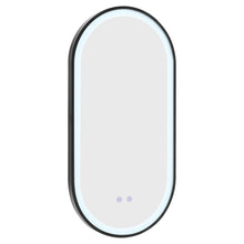 Load image into Gallery viewer, Modern Oval LED Wall Mirror Metal Framed
