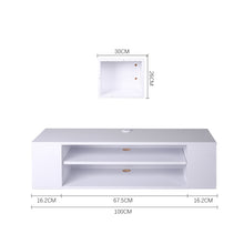 Load image into Gallery viewer, 2 Layers Wall Mounted Floating TV Stand Modern TV Cabinet
