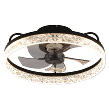 Load image into Gallery viewer, Modern Round Crystal Ceiling Fan with Light
