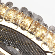 Load image into Gallery viewer, Round Crystal Flush Mount LED Ceiling Fan Light Ceiling Fans Living and Home 
