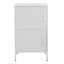 Load image into Gallery viewer, Sleek White Two-Door File Cabinet for Modern Storage Solutions Living and Home 
