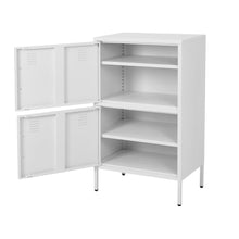 Load image into Gallery viewer, Sleek White Two-Door File Cabinet for Modern Storage Solutions Living and Home 
