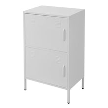 Load image into Gallery viewer, Sleek White Two-Door File Cabinet for Modern Storage Solutions Living and Home 
