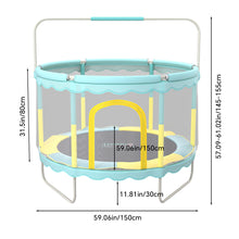 Load image into Gallery viewer, Outdoor Enclosure Trampoline with Balance Bar
