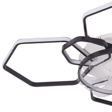 Load image into Gallery viewer, Geometrical Ceiling Mount LED Fan Light
