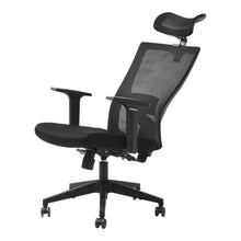 Load image into Gallery viewer, Executive Ergonomic Office Chair with Black Mesh and Cotton Seat Living and Home 
