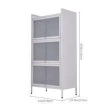 Load image into Gallery viewer, Vertical File Cabinet For Home Office Storage Cabinet with 3 Shelves
