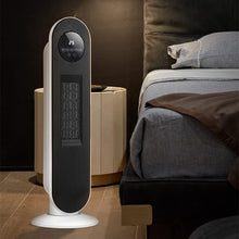 Load image into Gallery viewer, 2ft H White Digital PTC Ceramic Heater with Remote Control Freestanding Patio Heaters Living and Home 
