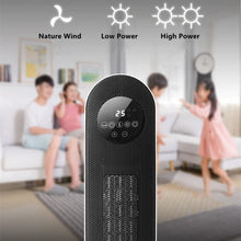 Load image into Gallery viewer, 2ft H White Digital PTC Ceramic Heater with Remote Control Freestanding Patio Heaters Living and Home 
