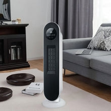 Load image into Gallery viewer, 2ft H White Digital PTC Ceramic Heater with Remote Control Freestanding Patio Heaters Living and Home 
