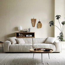 Load image into Gallery viewer, Cottonfy Elegant Linen Tofu Block Fabric Down Sofa Cottonfy UK 
