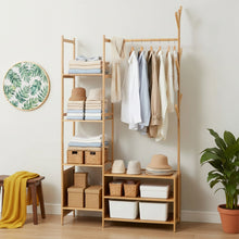 Load image into Gallery viewer, Multifunctional Coat Rack with Hanging Rod &amp; Shelves
