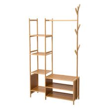 Load image into Gallery viewer, Multifunctional Coat Rack with Hanging Rod &amp; Shelves
