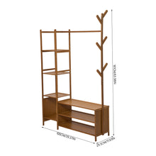 Load image into Gallery viewer, Multifunctional Coat Rack with Hanging Rod &amp; Shelves
