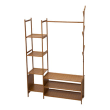 Load image into Gallery viewer, Multifunctional Coat Rack with Hanging Rod &amp; Shelves
