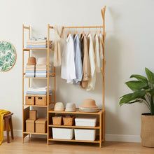 Load image into Gallery viewer, Multifunctional Coat Rack with Hanging Rod &amp; Shelves
