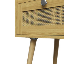 Load image into Gallery viewer, Set of 2 Bedside Tables with Charging Station &amp; Drawer
