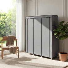 Load image into Gallery viewer, Portable Fabric Wardrobe with 8 Shelves and 2 Side Pockets
