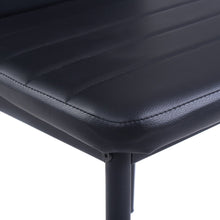 Load image into Gallery viewer, Set of 2 Modern Faux Leather Armless High Back Dining Chairs
