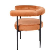 Load image into Gallery viewer, Set of 2 Modern Dining Chairs with Black Metal Legs
