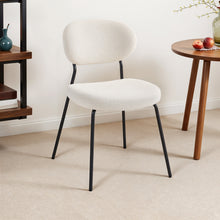 Load image into Gallery viewer, 2Pcs Upholstered Dining Chair with Metal Frame
