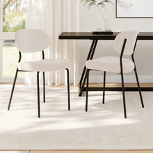 Load image into Gallery viewer, 2Pcs Upholstered Dining Chair with Metal Frame
