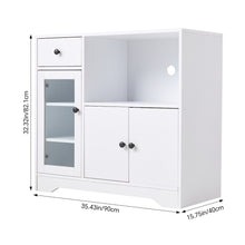 Load image into Gallery viewer, Wooden Sideboard Storage Cabinet with 3 Doors and 1 Drawer
