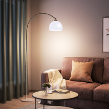 Load image into Gallery viewer, Arch Standing Floor Lamp, Orange/White Lampshade, Marble Base, Reading Light Floorlamp Living and Home 
