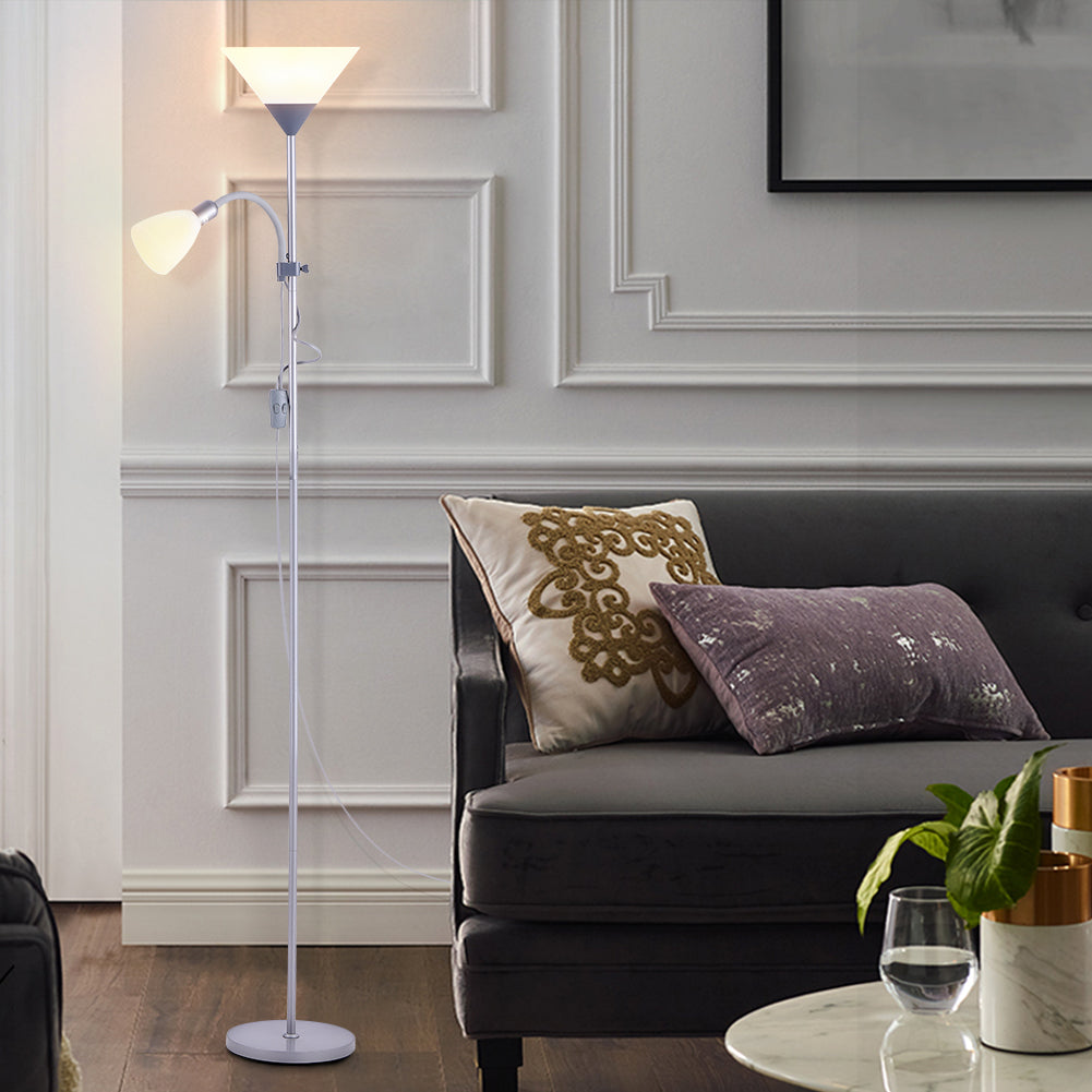 Modern 2 Head Standing Floor Lamp for Living Room