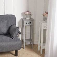 Load image into Gallery viewer, Telephone Table with Drawer Tall Slim Living Room End Table Corner Bedside Table End Table Living and Home 
