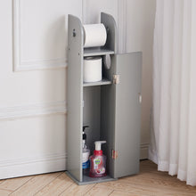 Load image into Gallery viewer, Wooden Bathroom Cabinet for Toilet Rolls
