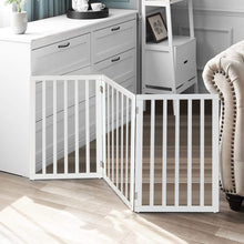 Load image into Gallery viewer, Wooden Foldable Freestanding 3 Panel Pet Gate

