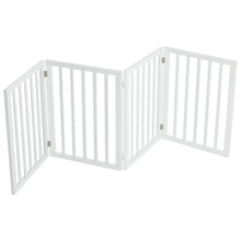 Load image into Gallery viewer, Wooden Foldable Freestanding 4 Panel Pet Gate
