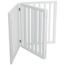 Load image into Gallery viewer, Wooden Foldable Freestanding 4 Panel Pet Gate
